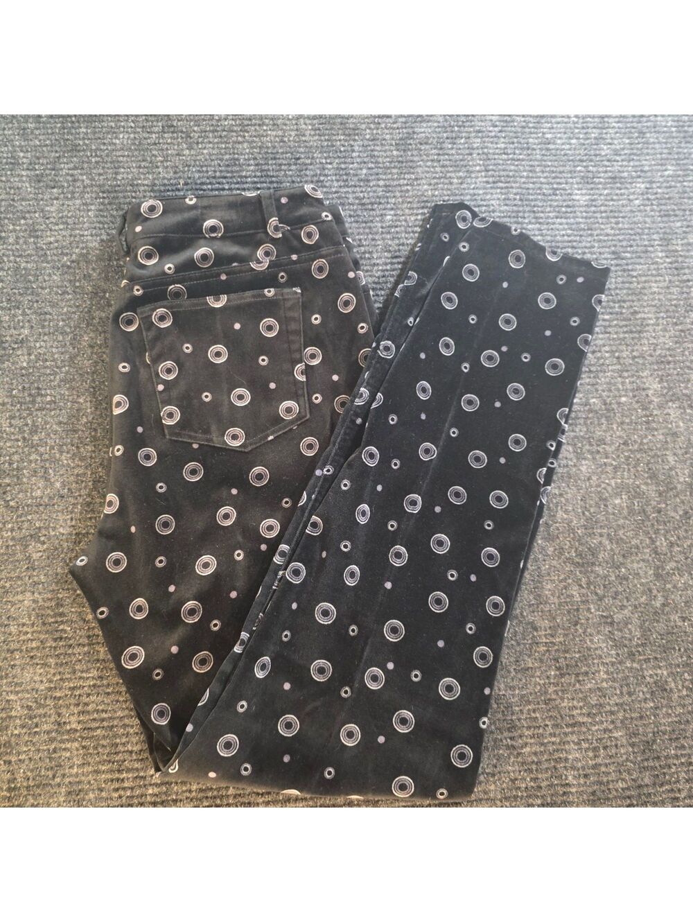 Options Garfield & Marks Black Polka Dot Pants Size 10